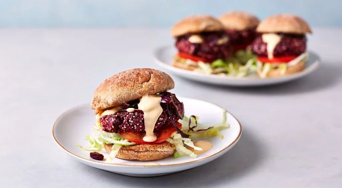 vegan beetroot burgers