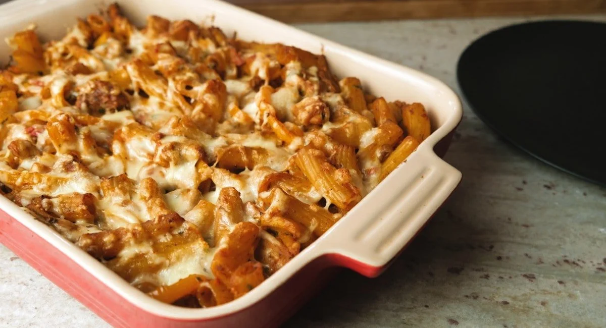 fajita pasta bake