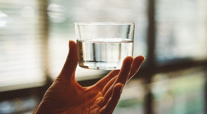 Reusable water bottle for staying hydrated during exercise