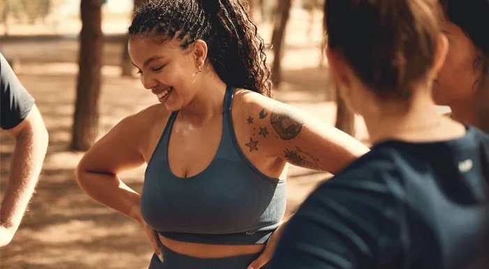 woman smiling