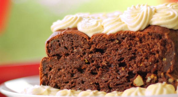 chocolate protein courgette bread