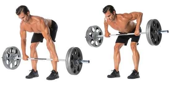 barbell rows
