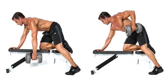 dumbbell rows