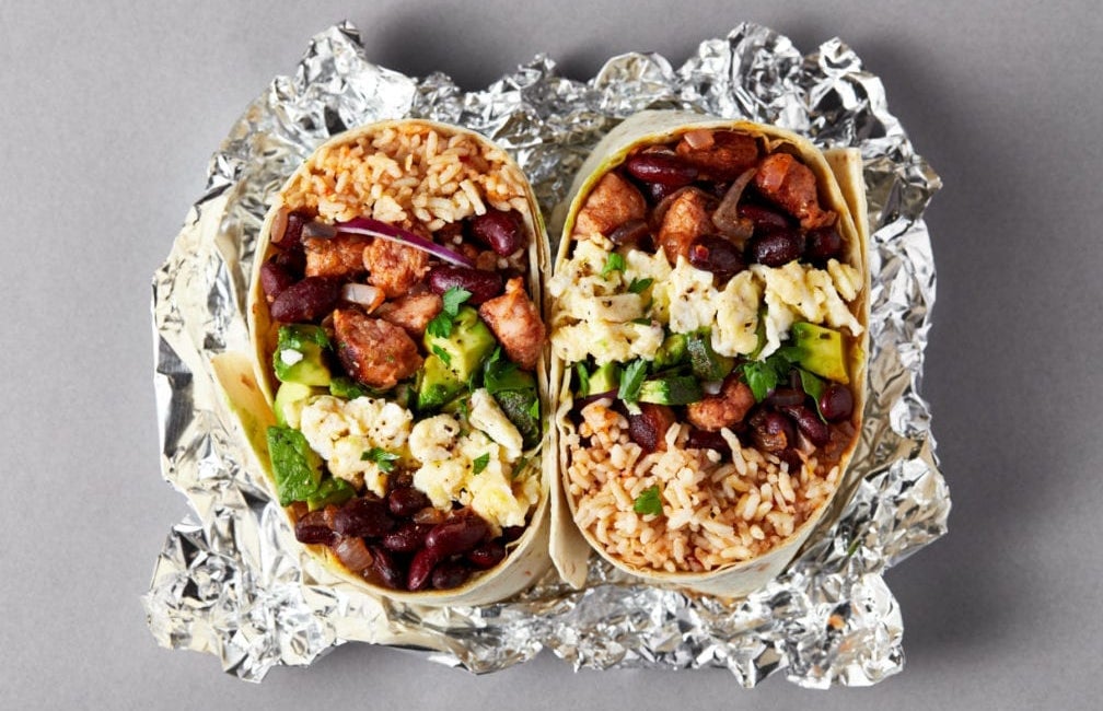 healthy breakfast burrito