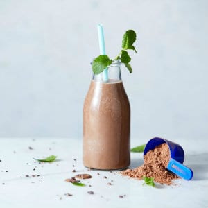 mint choc chip protein smoothie