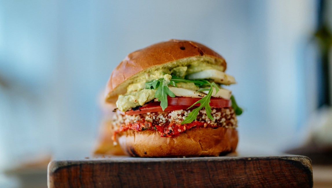 vegan seed burger
