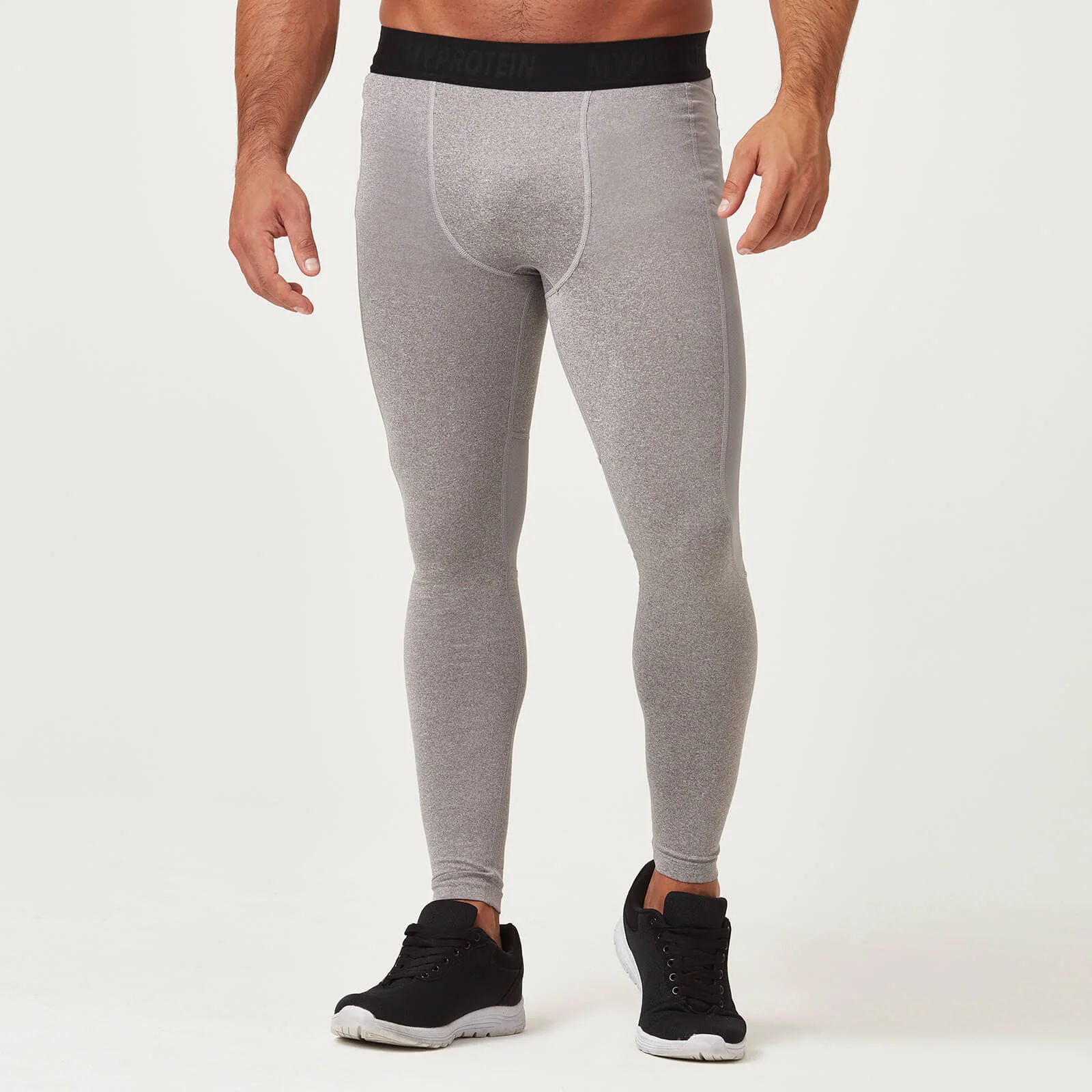 Charge Compression Tights - S - Grey Marl Image 1
