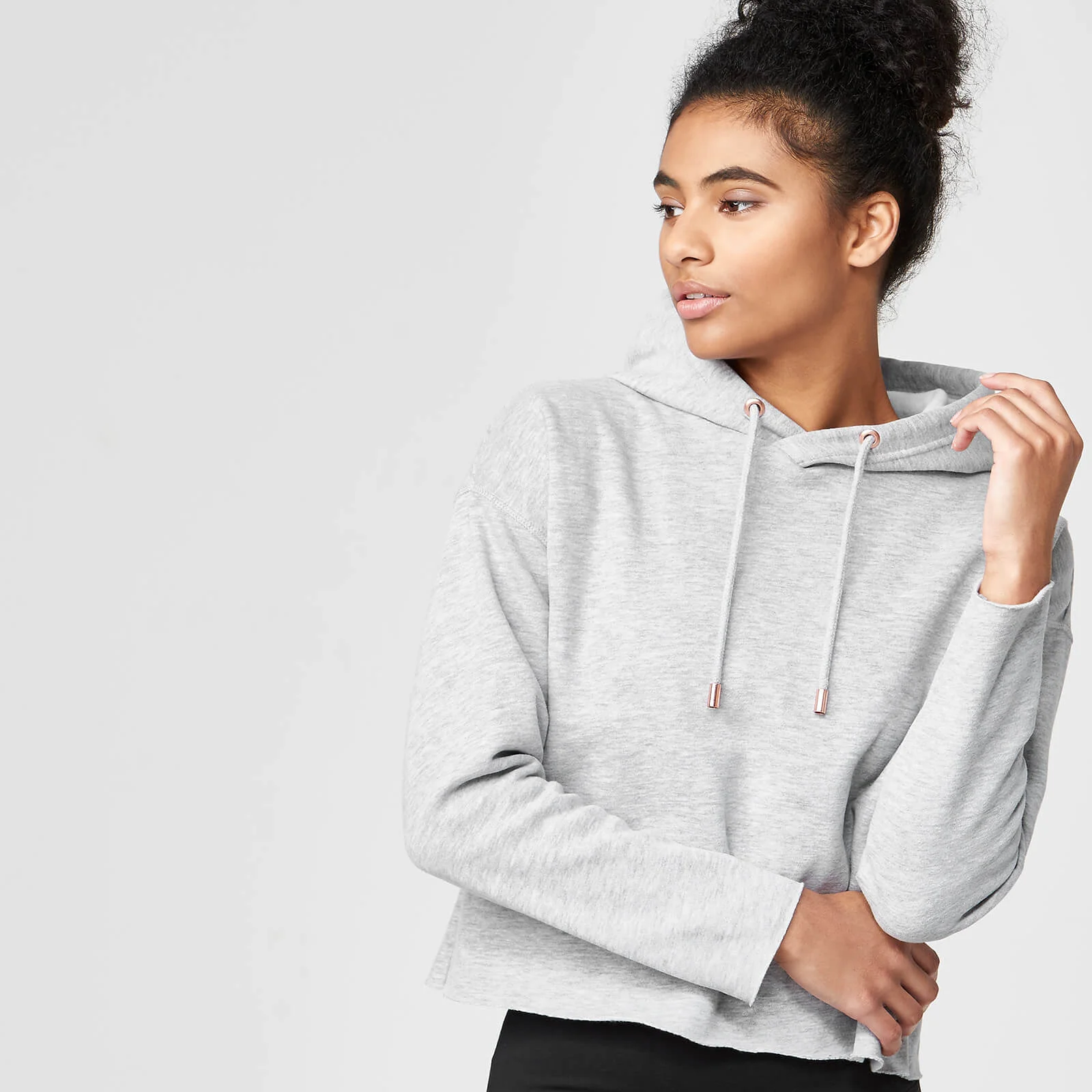 Luxe Classic Hoodie - XS - Grey Marl Image 1