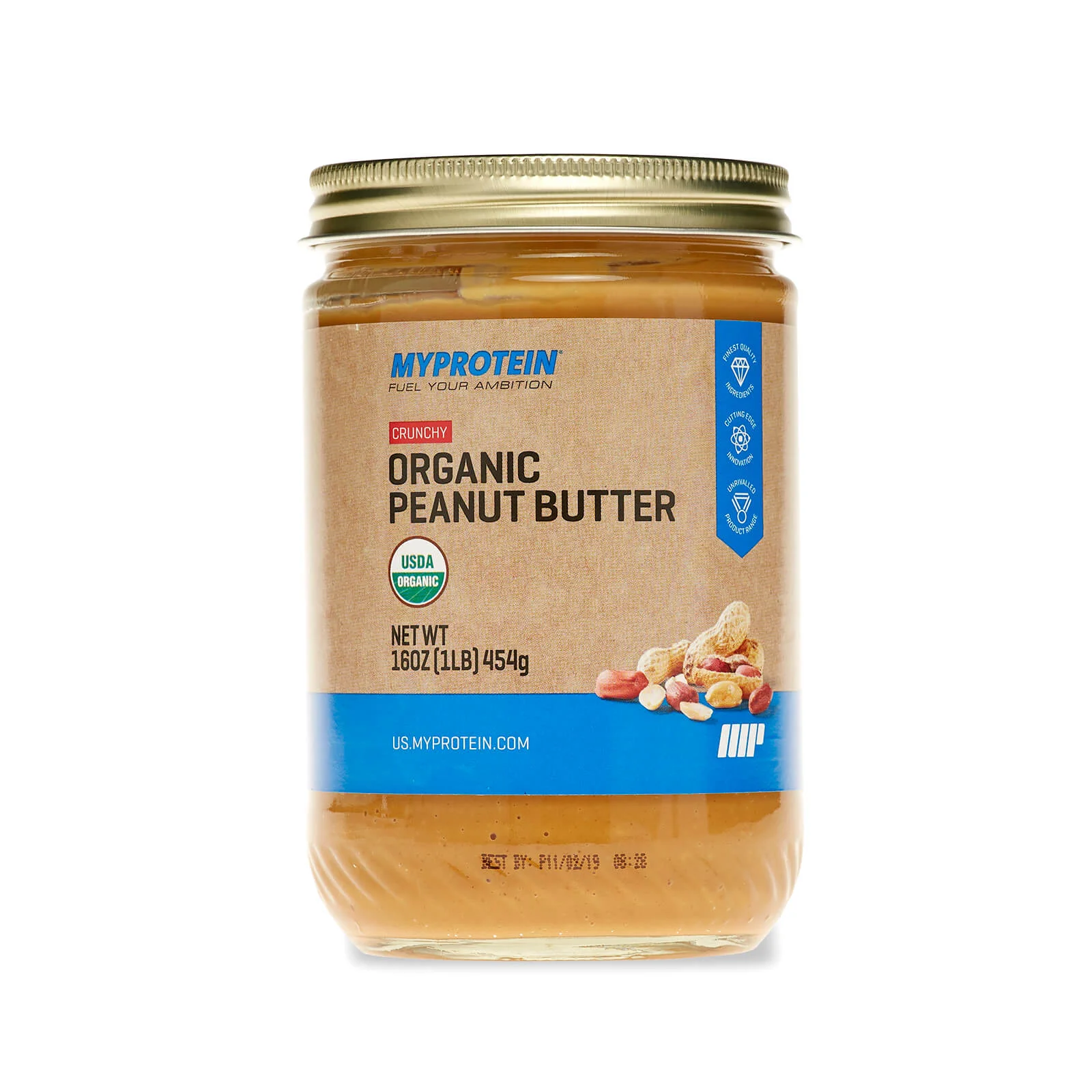 Organic American Classic Peanut Butter - 16Oz - Natural - Crunchy Image 1