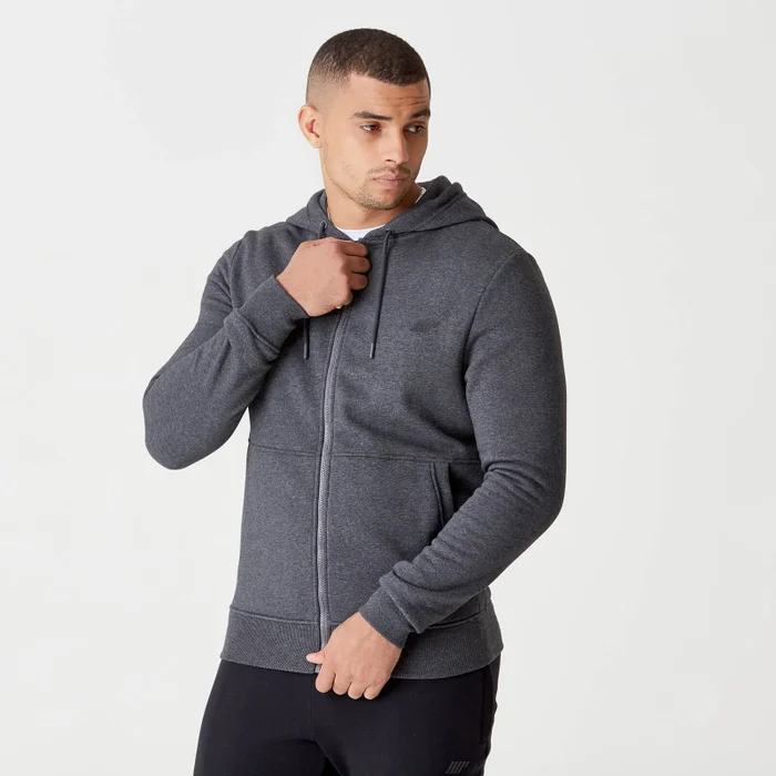 MP Men's Tru-Fit Zip Up Hoodie 2.0 - Charcoal Marl