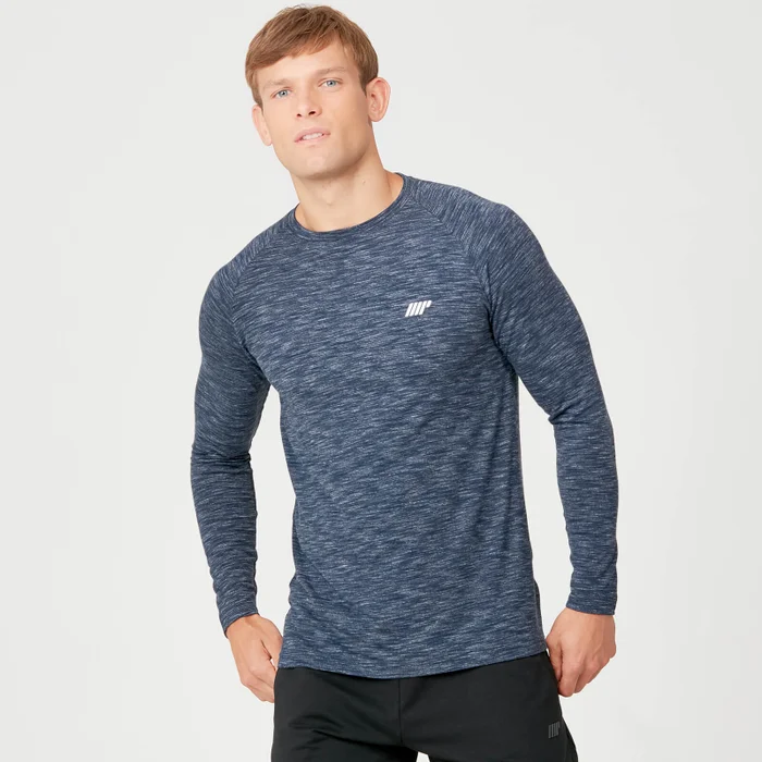 MP Men's Performance Long-Sleeve T-Shirt - Grey Marl