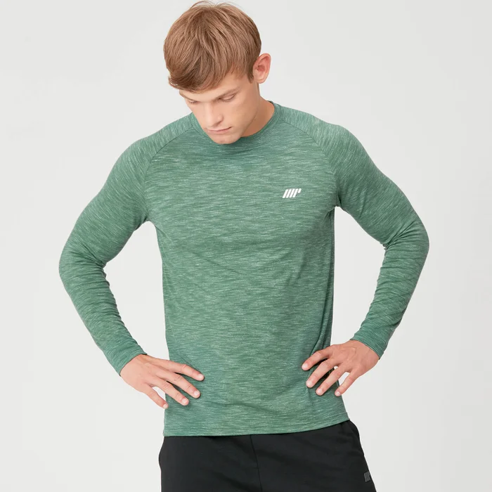 MP Performance Long Sleeve T-Shirt - Dark Green Marl