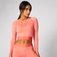 Inspire Seamless Crop Top - Hot Coral