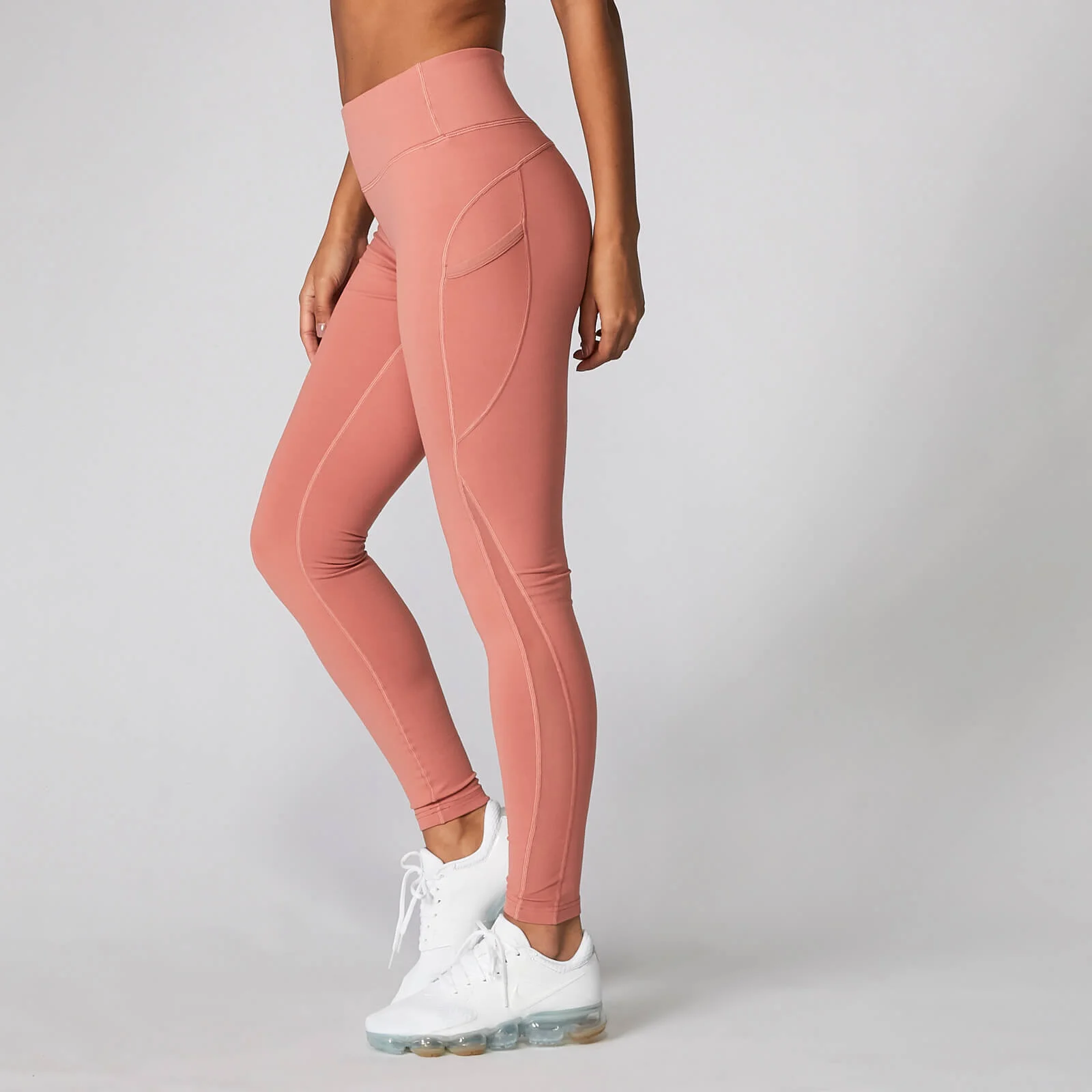 Power Mesh Leggings - Copper Rose - XS Image 1