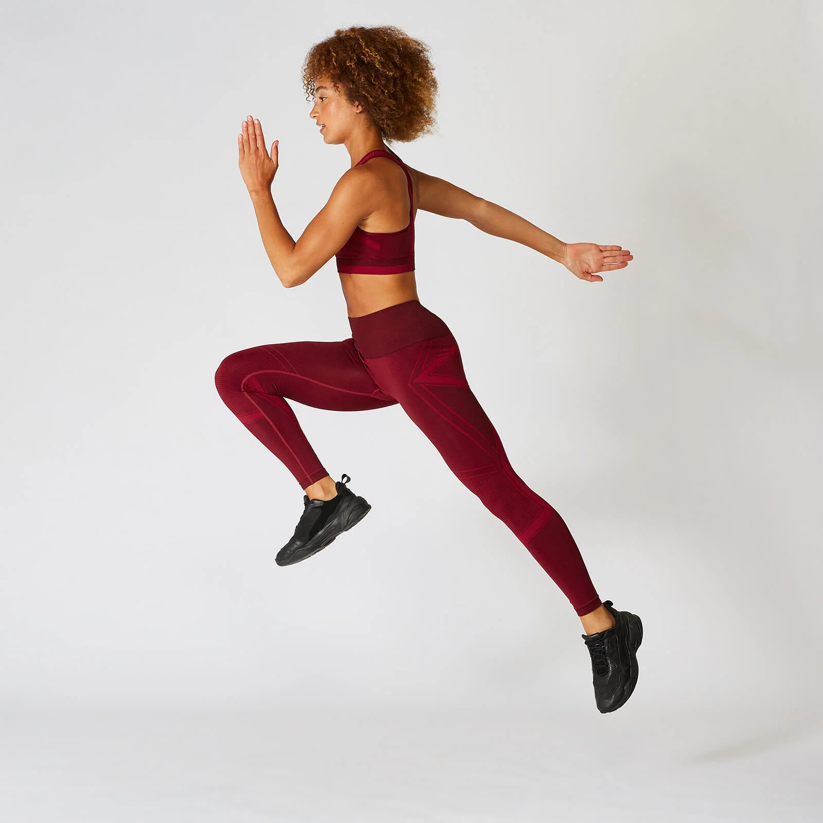 Impact Seamless Leggings - Oxblood - XS Image 1