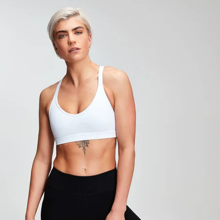 MP Women's Power Mesh Sports Bra - White