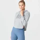 MP Women's The Original Cropped Hoodie - Grey Marl