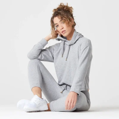 Luxe Lounge Hoodie - Grey Marl - XS Image 6