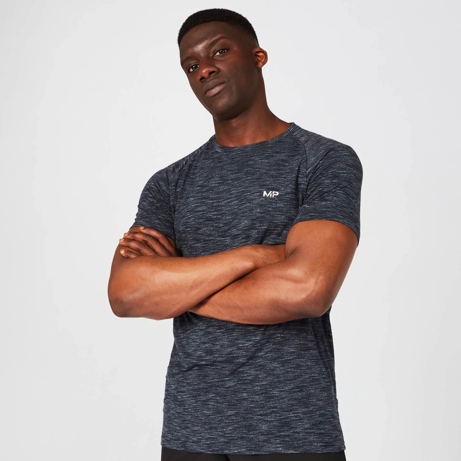 MP Men's Performance T-Shirt - Navy Marl - XS Image 1