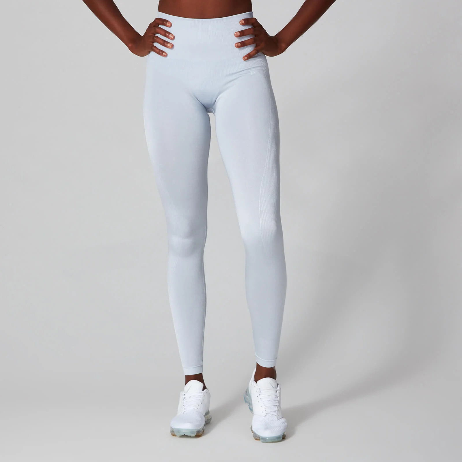 MP Women's Metallic Shape Seamless Leggings - Sleet - XS Image 1