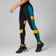 Power Color Block Leggings - Black