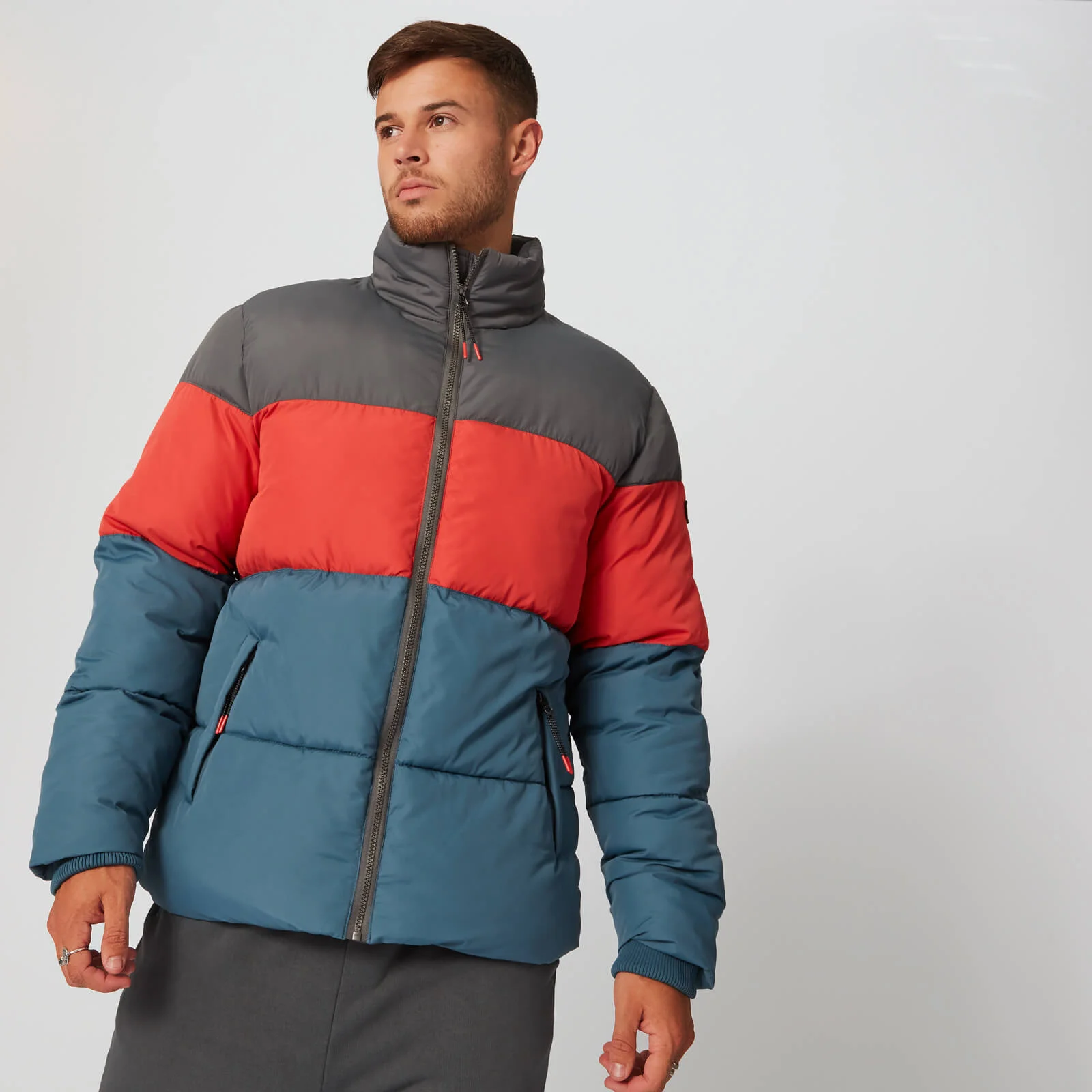 Color Block Puffer Jacket - Diesel - XS Image 1