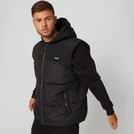 Double Panel Vest - Black