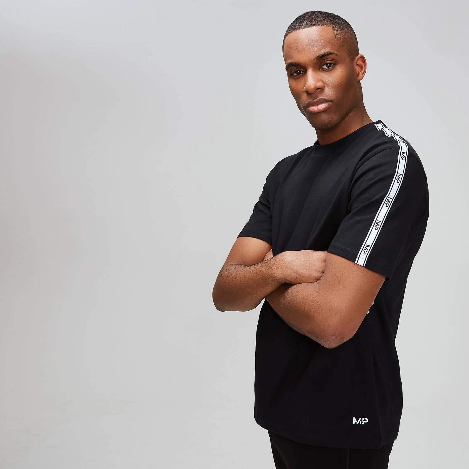 MP Men's Tape T-Shirt - Black - XS Image 1