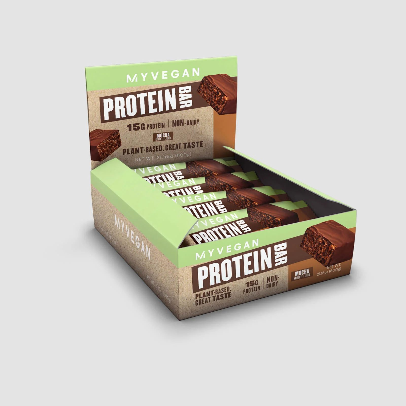 Vegan Protein Bar - 12 x 50g - Mocha Image 1