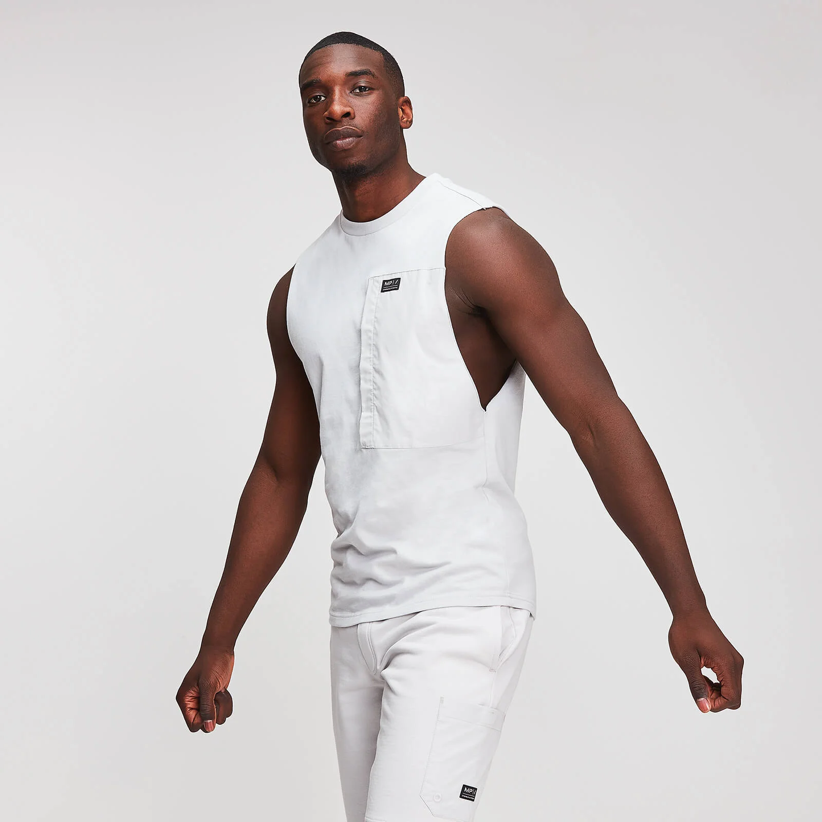 MP Men's Utility Drop Armhole Tank Top - Chrome - XS Image 1