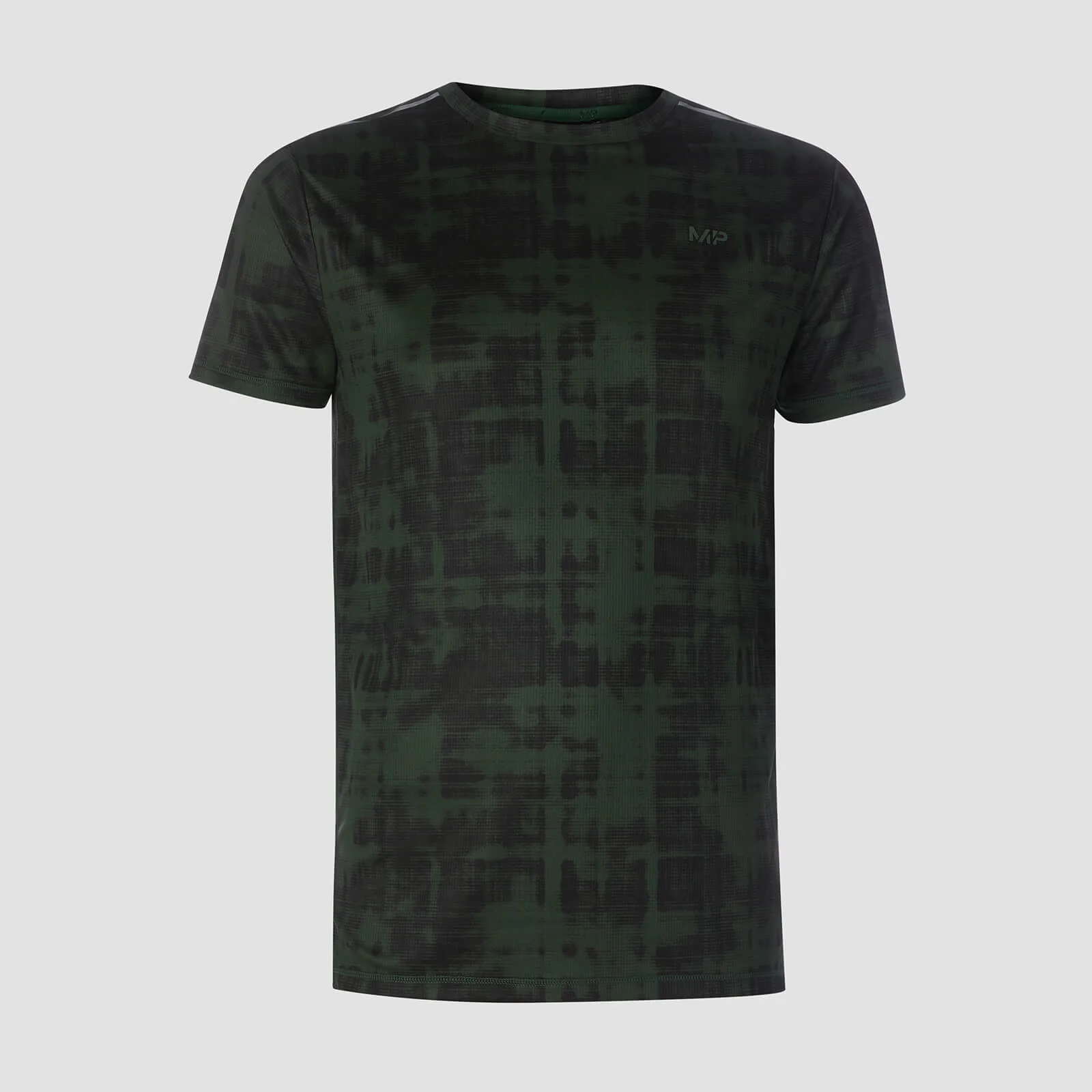 MP Men's Training Grid T-Shirt - Hunter Green - XS Image 1