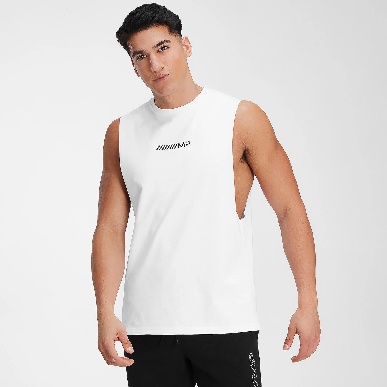 MP Men's Contrast Graphic Tank - White - XXS Image 1