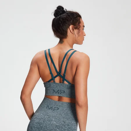 MP Women's Training Seamless Bra - Deep Sea Blue