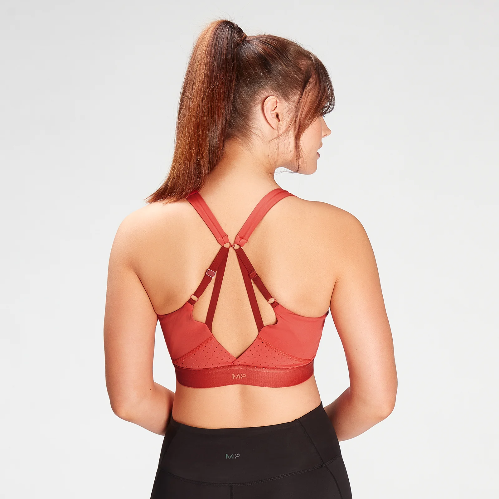 MP Women's Power Ultra Sports Bra- Warm Red - XXS Image 1