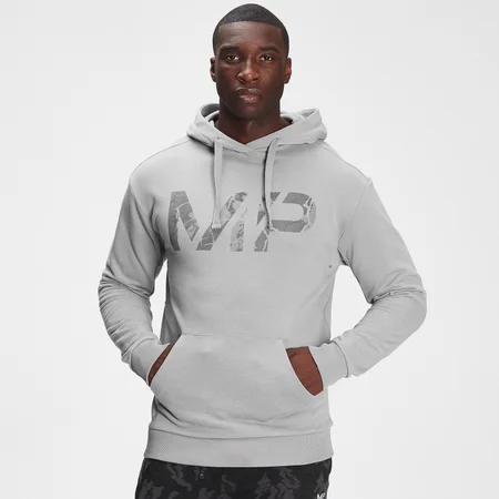 MP Men's Adapt Tonal Camo Hoodie- Storm Grey Marl