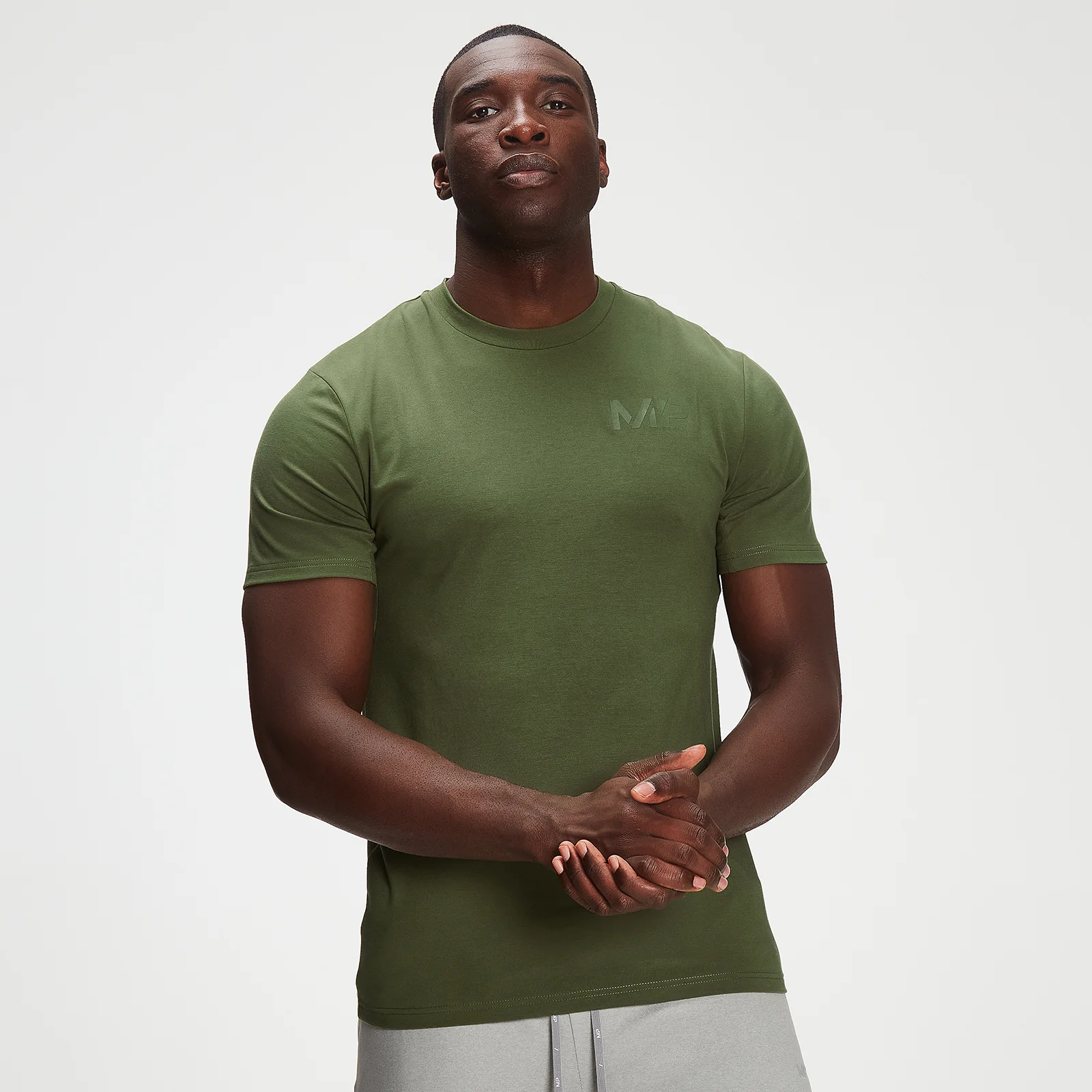 MP Men's Adapt drirelease® Tonal Camo T-shirt- Leaf Green - XXS Image 1