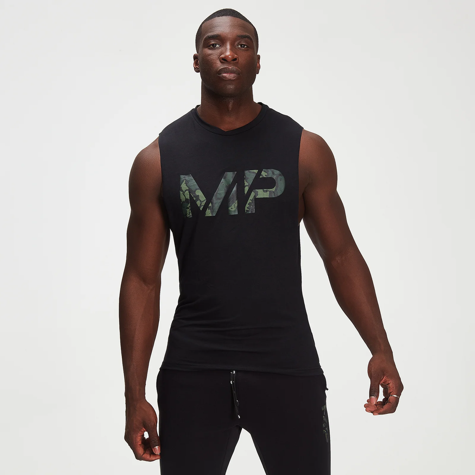 MP Men's Adapt drirelease® Camo Print Tank - Black - XXS Image 1