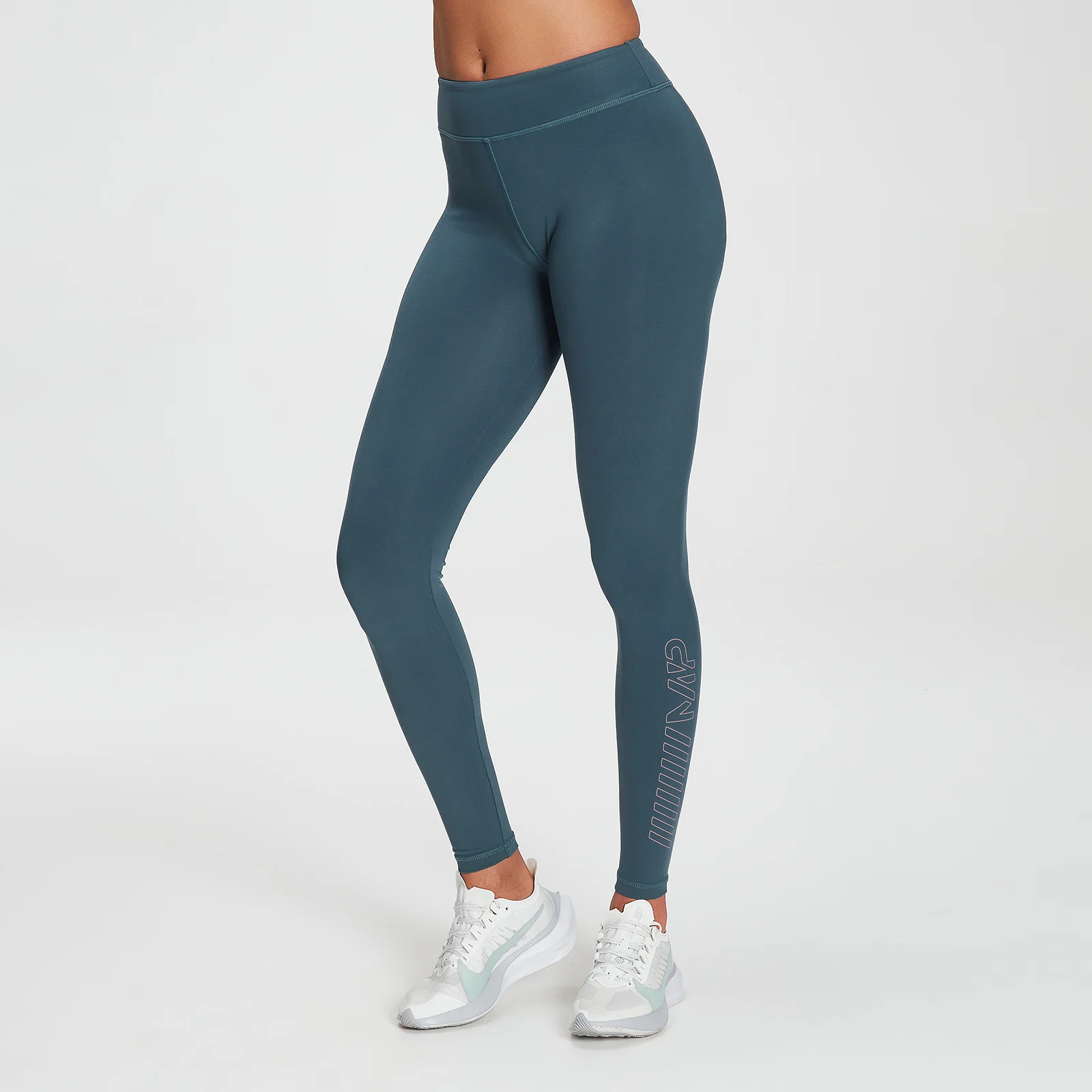 MP Women's Branded Training Leggings - Deep Sea Blue - XXS Image 1