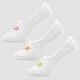 MP Men's Invisible Socks - White/Neon (3 Pack)