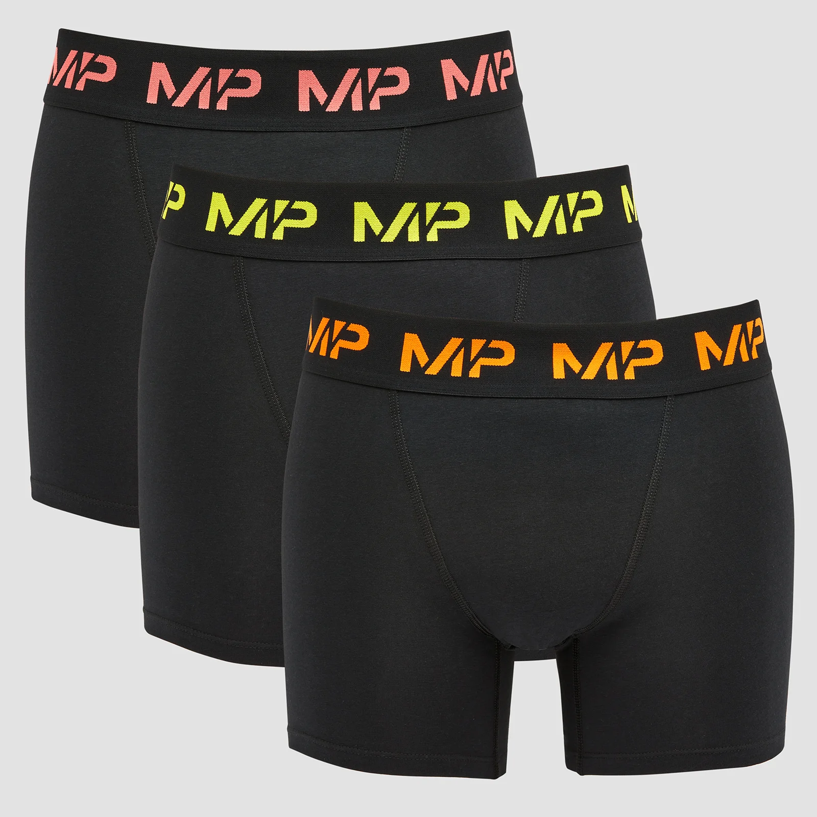 MP Men's Coloured logo Boxers (3 Pack) Black - XXS Image 1