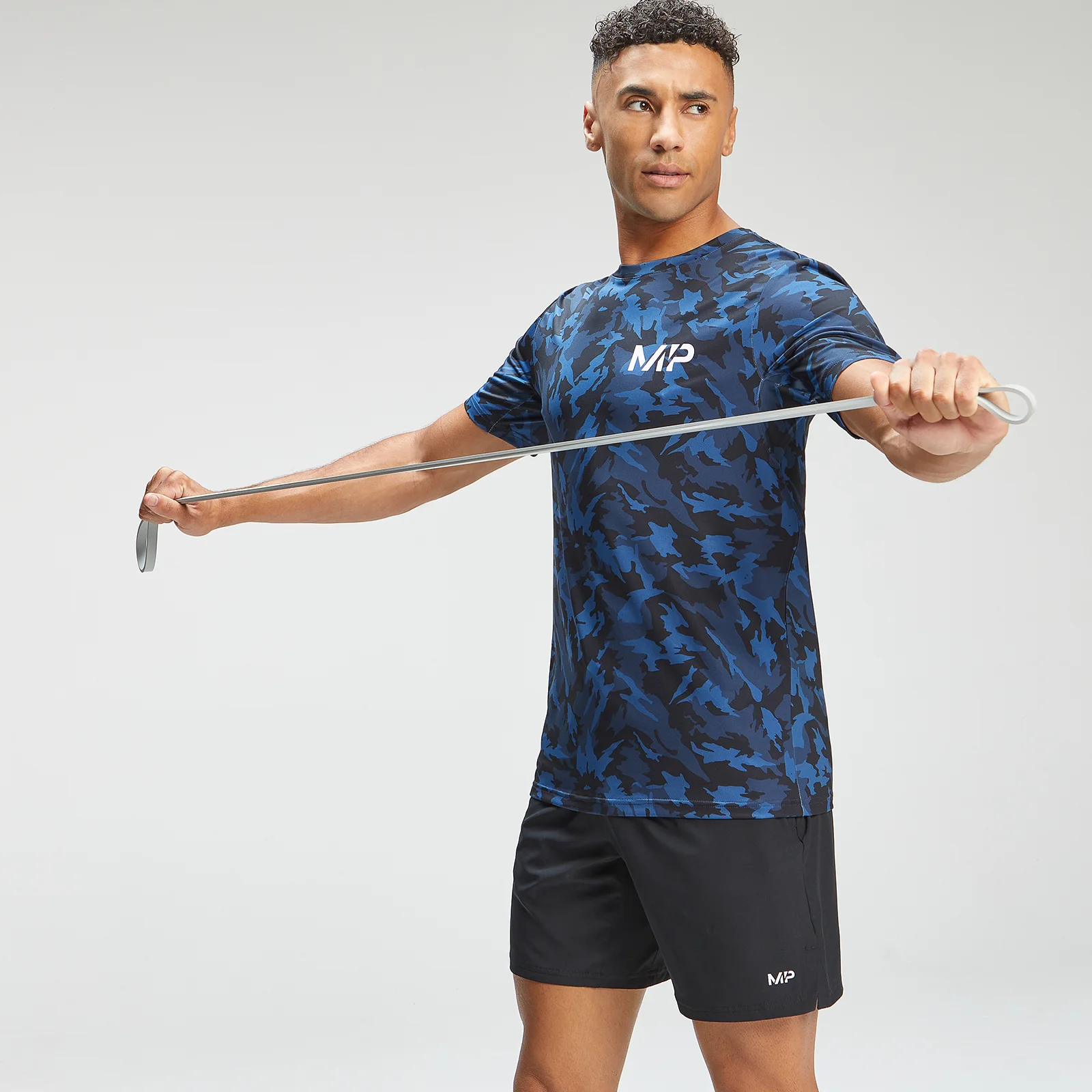 MP Men's Adapt Camo Short Sleeve T-Shirt - Blue Camo - XXS Image 1