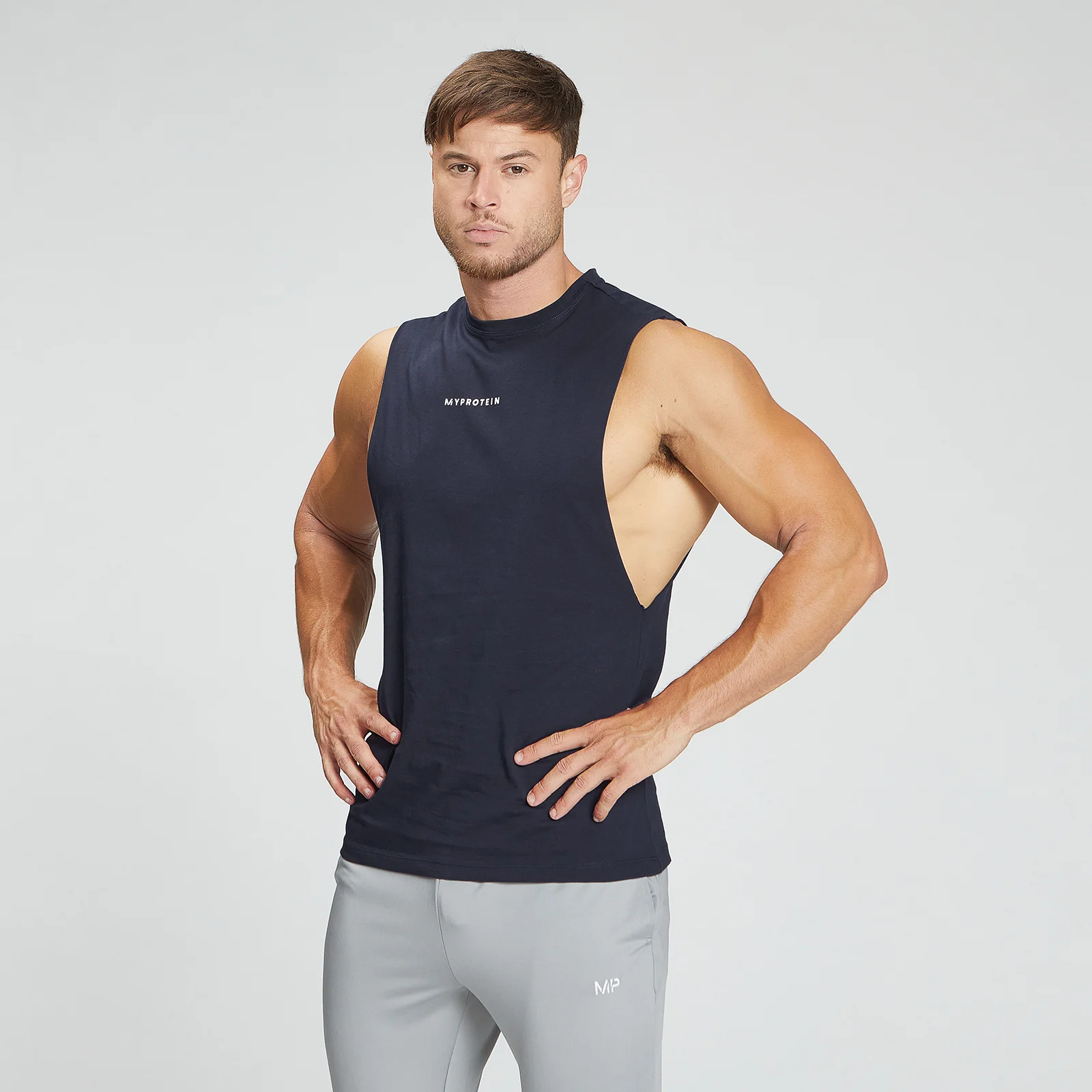 MP Men's Original Drop Armhole Tank Top - Navy - XXS Image 1