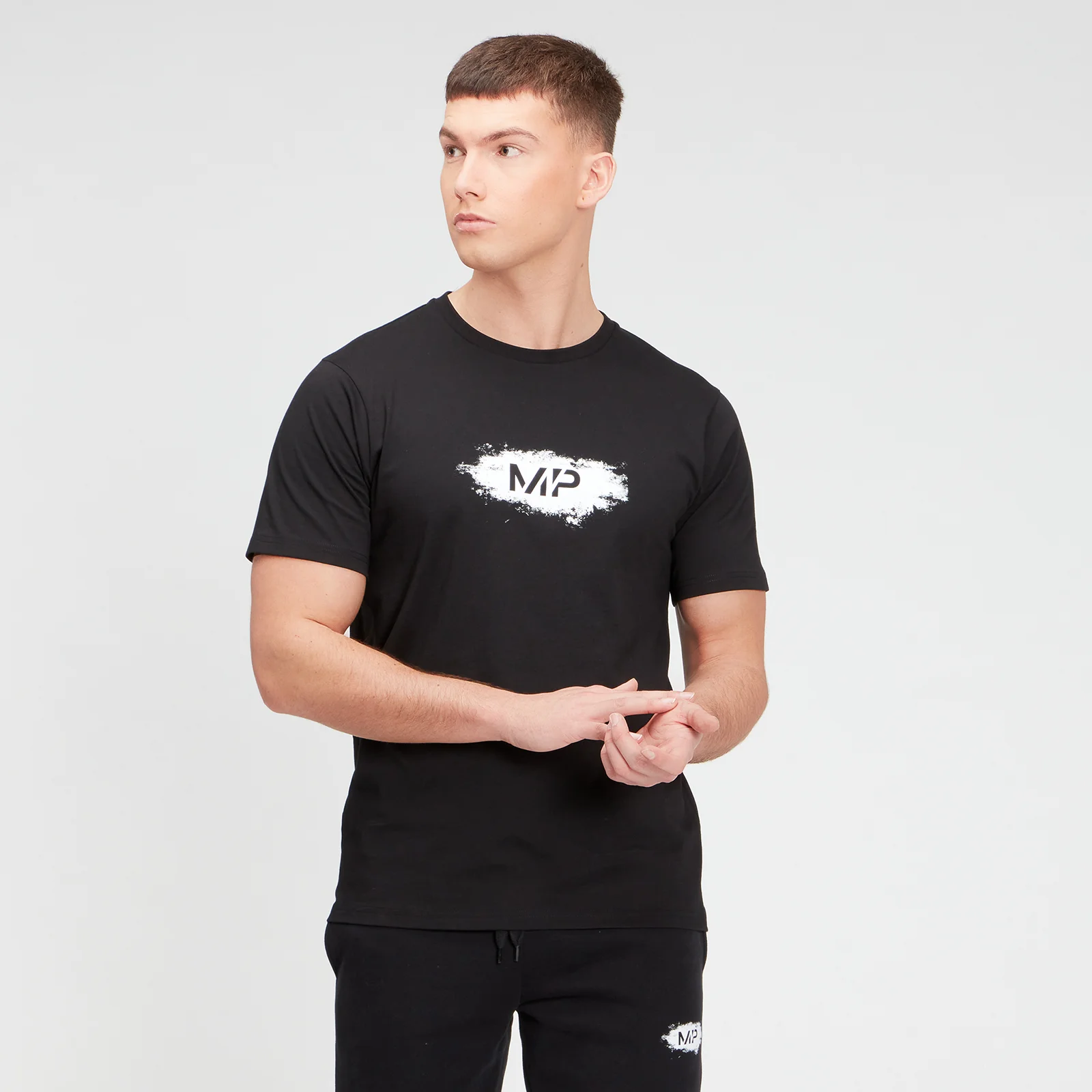 MP Men's Chalk Graphic Short Sleeve T-Shirt - Black - XXS Image 1