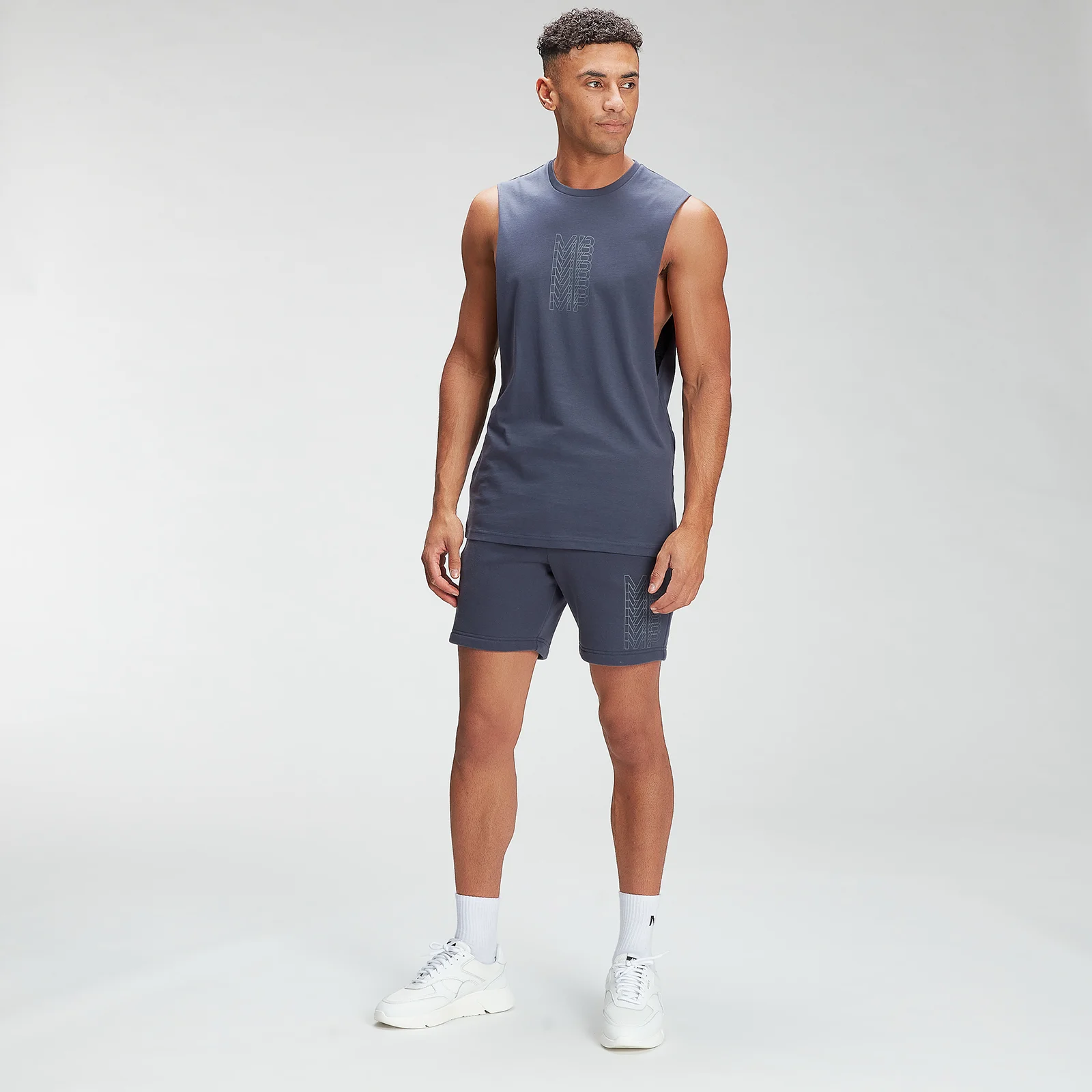 MP Men's Repeat MP Graphic Shorts - Graphite - XXS Image 1