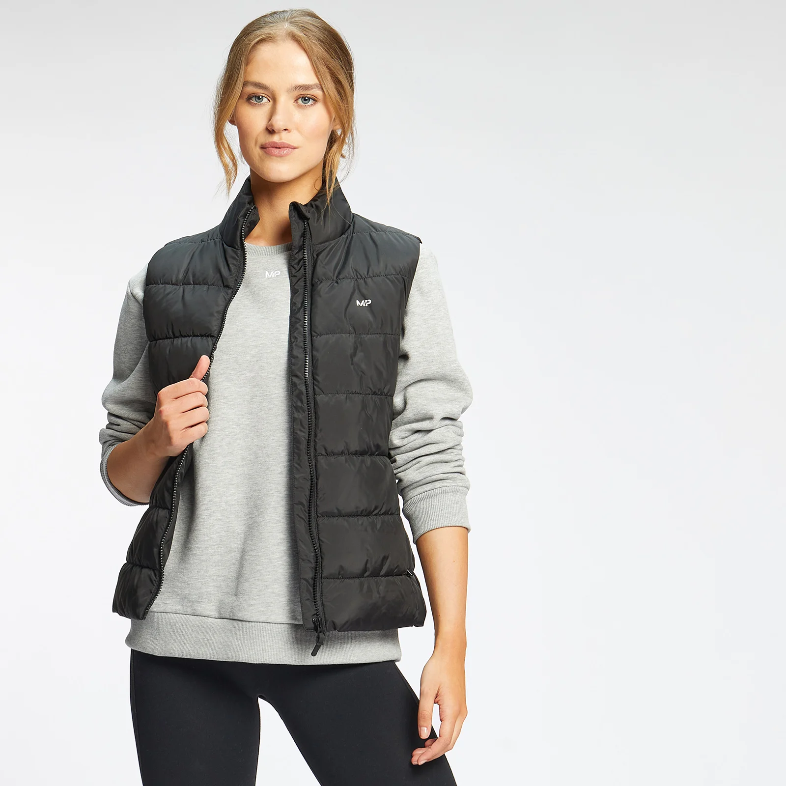 MP Women's Outerwear Lightweight Puffer Gilet - Black - XXS Image 1