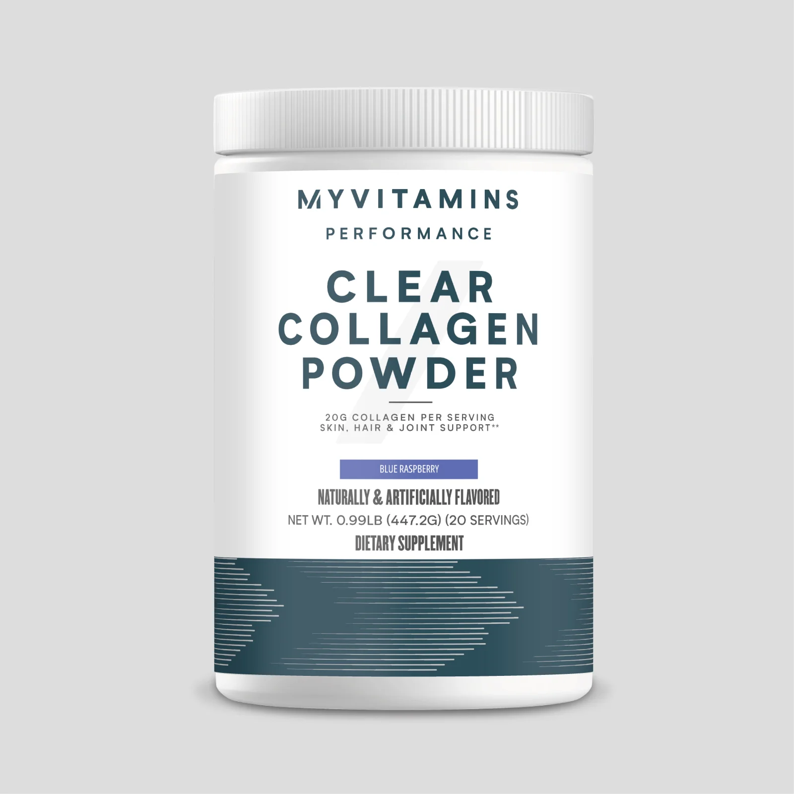 Clear Collagen - 1lb - 20servings - Blue Raspberry Image 1