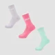 MP Women's Neon Brights Crew Socks (3 Pack) - Candy Floss/Neomint/Lilac