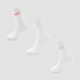 MP Women's Neon MP Logo Crew Socks (3 Pack) - White/Candy Floss/Neomint/Lilac