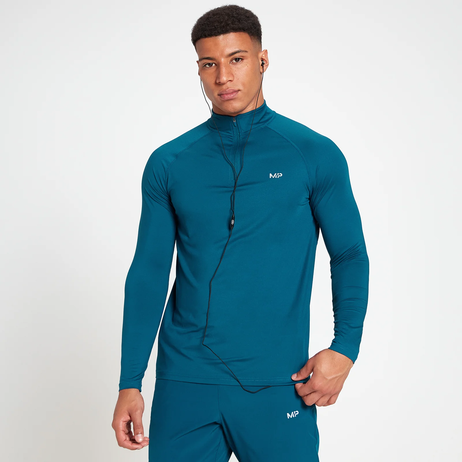 MP Men's Velocity 1/4 Zip Top - Poseidon - XXS Image 1