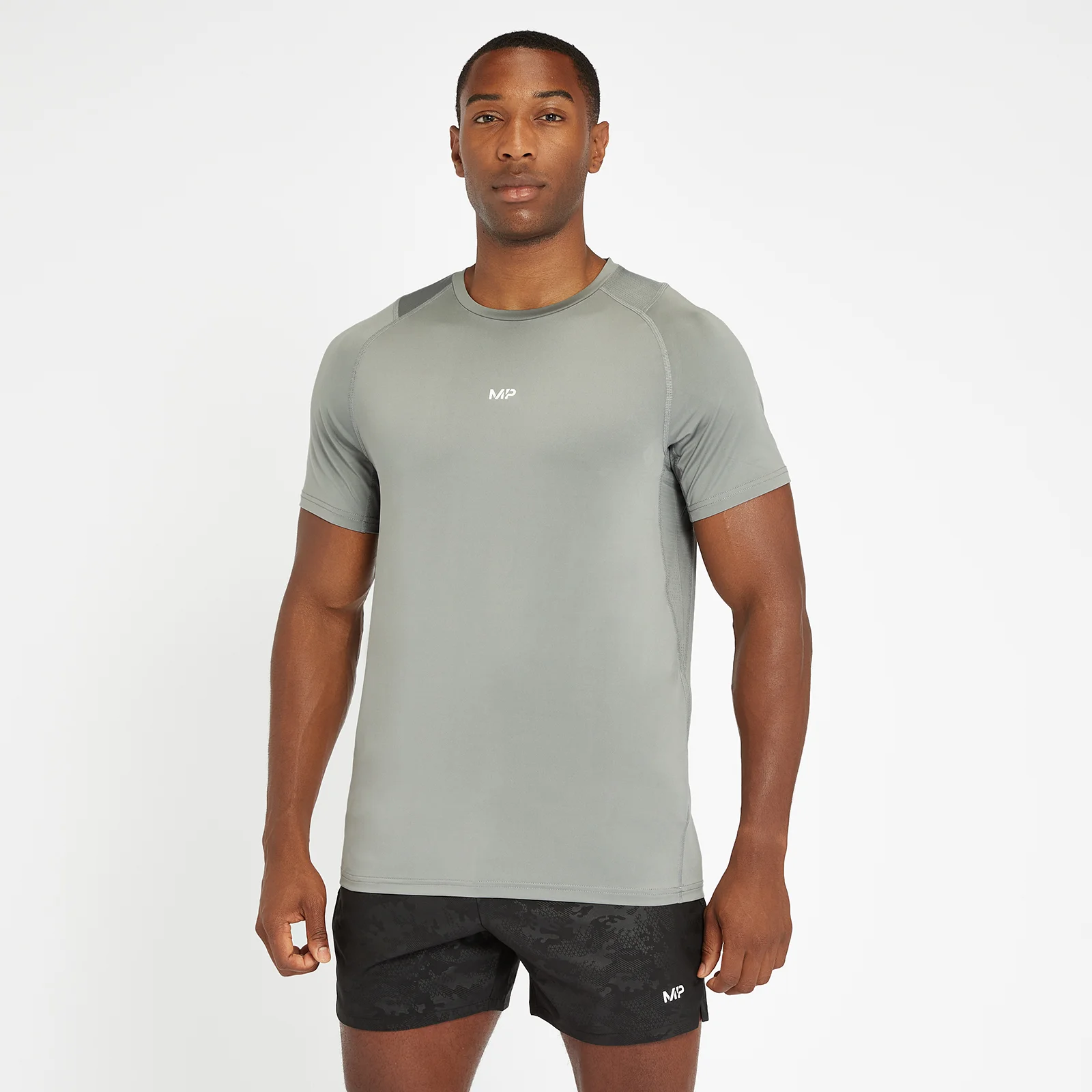 Limited Edition MP Men's Engage Short Sleeve T-Shirt - Storm - XXS Image 1